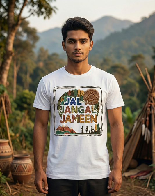 Jal Jungle Jameen T-Shirt | Tribal Forest Rights Tee