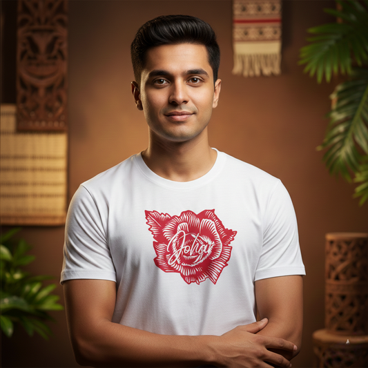 Johar Bloom T-Shirt | Tribal Rose Graphic Tee – Morluga