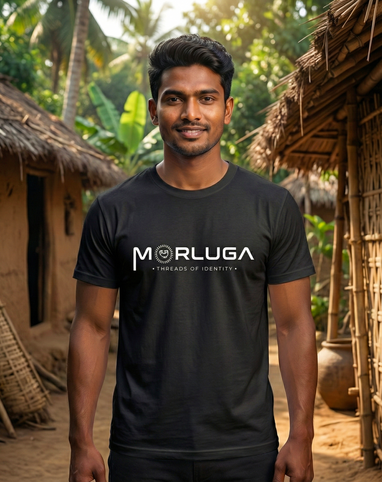 Morluga Signature Tribal T-Shirt | Cotton Graphic Tee