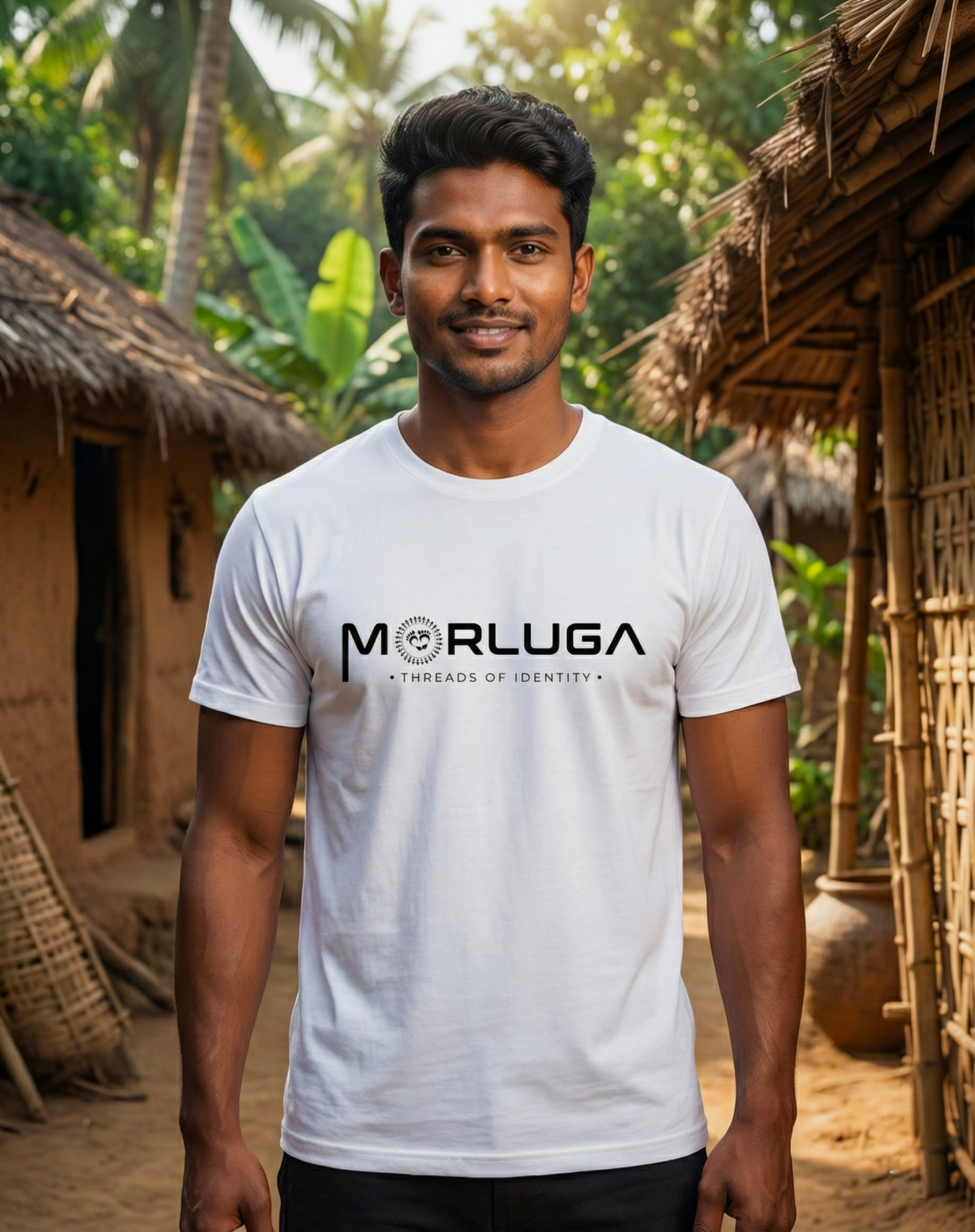 Morluga Signature Tribal T-Shirt | Cotton Graphic Tee