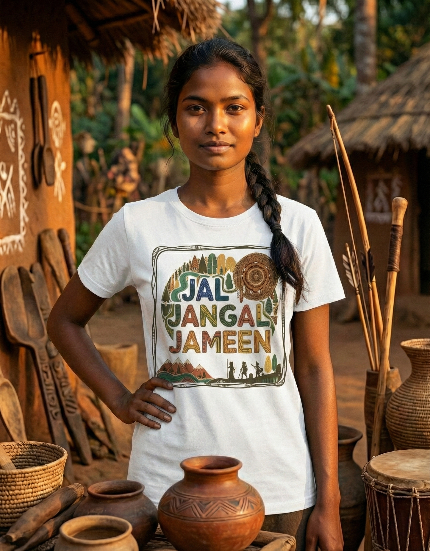Jal Jungle Jameen T-Shirt | Tribal Forest Rights Tee